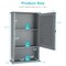 Bathroom Wall Mount Storage Cabinet Single Door with Height Adjustable Shelf for Home Storage